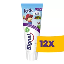   Signal Kids gyümölcsös fogkrém 0-6 éves korig 75ml (Karton - 12 db)