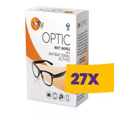   Softy Optic fertőtlenítő nedves tisztítókendő szemüvegre, kijelzőre 10db (Karton - 27 csomag)