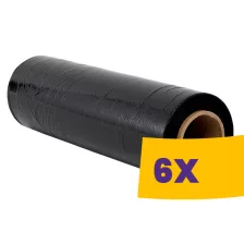   Kézi stretch fólia Fekete - 23mic, 50cm, 300m, 3kg/tek (Karton - 6 db)