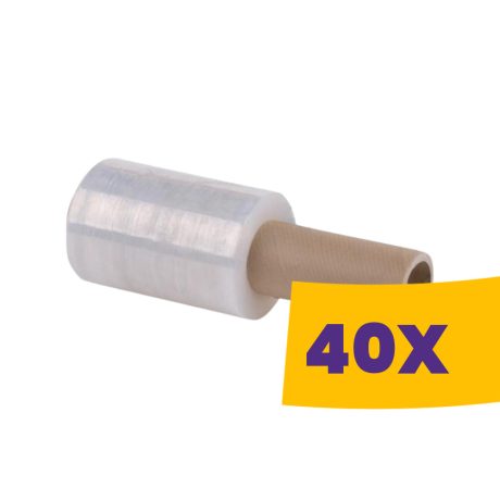 Kézi nyeles stretch fólia Átlátszó - 23mic, 10cm, 150m (Karton - 40 db)