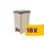 Slim pedálos szemetes Homok 10L (Karton - 18 db)