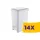 Slim pedálos szemetes Fehér 15L (Karton - 14 db)