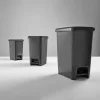 Slim pedálos szemetes Antracit 40L (Karton - 6 db)