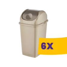 Slim billenőfedeles szemetes Homok 50L (Karton - 6 db)