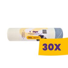   T-Depo Húzózáras szemeteszsák 70L - 65*70cm, 15db/tek (Karton - 30 tek)