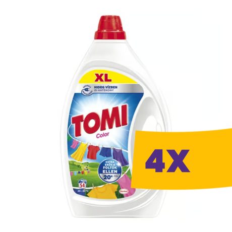 Tomi mosógél színes ruhákhoz - 54 mosás 2,43L (Karton - 4 db)
