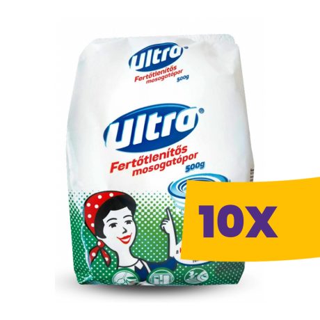 Ultra fertőtlenítő hatású mosogatópor 500g (Karton - 10 db)