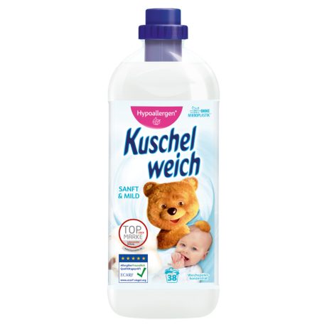 Kuschelweich öblítő Sanft & Mild - 38 mosás 1L
