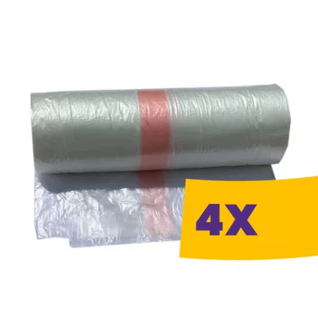 Vízben oldódó zsák zárószalaggal 120L - 71*99cm (Karton - 4 tekercs)