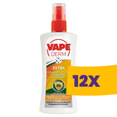 Vape Derm Extra szúnyog- és kullancsriasztó 100ml (Karton - 12 db)