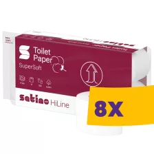   Satino by Wepa HiLine Cotton kistekercses toalettpapír - 4 rétegű, 8 tekercs (Karton - 8 csomag)