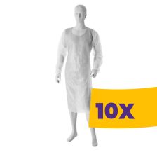 Mercator fóliakötény fehér 100db (Karton - 10 csomag)