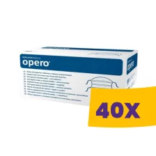   Mercator Opero szájmaszk ECO - 3 rétegű flíz, megkötős, kék 50db (Karton - 40 csomag)