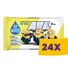   GoWipes Minions nedves toalettpapír 44db (Karton - 24 csomag)