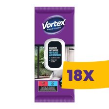  Vortex Üveg és Tükör háztartási nedves törlőkendő Flip-top 48db (Karton - 18 csomag)