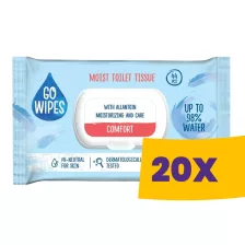   GoWipes Comfort nedves toalettpapír Flip-top 44db (Karton - 20 csomag)