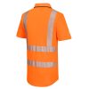 Portwest KX302 KX3 Sport Hi-Vis cipzáras pólóing narancs