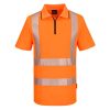 Portwest KX302 KX3 Sport Hi-Vis cipzáras pólóing narancs