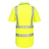Portwest KX302 KX3 Sport Hi-Vis cipzáras pólóing sárga