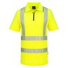 Portwest KX302 KX3 Sport Hi-Vis cipzáras pólóing sárga
