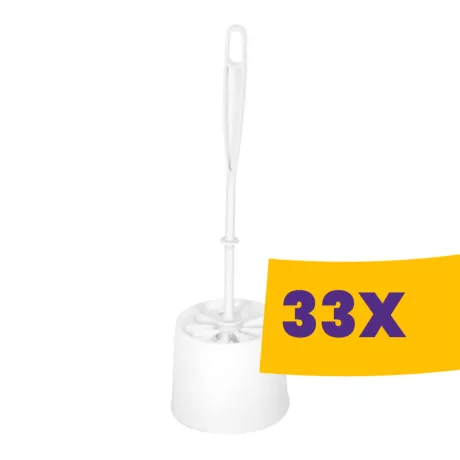 YORK WC kefe kerek tartóval Fehér (Karton - 33 db)