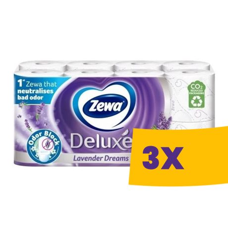 Zewa Deluxe toalettpapír Levendula - 3 rétegű 16 tekercses (Karton - 3 csg)