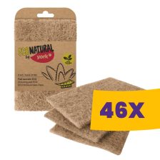   YORK súrolópárna természetes anyagból 3db - környezetbarát "ECO NATURAL" (Karton - 46 csomag)