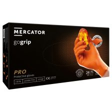   Mercator GoGrip Orange púdermentes nitril védőkesztyű narancssárga 50db