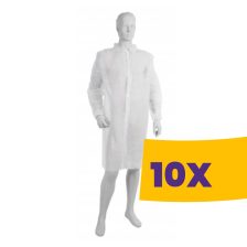 Mercator laborköpeny patentos fehér 10db