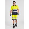 Portwest L043 HiVis könnyű poli-pamut rövidnadrág sárga-tengerészkék