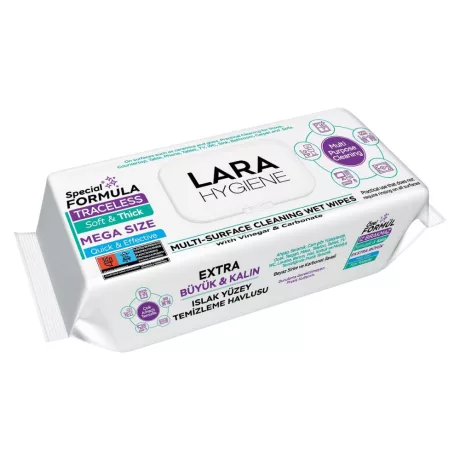 Lara Hygiene nedves felülettisztító kendő 50db