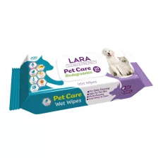   Lara Pet Care antiallergén nedves törlőkendő háziállatokhoz 50db