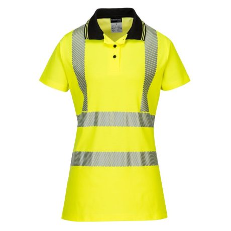 Portwest LW72 Hi-Vis női pólóing sárga-fekete