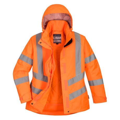 Portwest LW74 Női jól láthatósági téli kabát narancs
