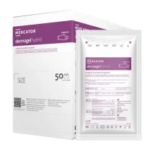   Mercator Dermagel Hybrid steril sebészeti púdermentes szintetikus kesztyű általános eljárásokhoz 50 pár