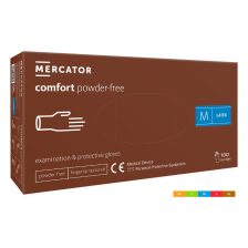   Mercator Comfort Powder-Free púdermentes latex vizsgálókesztyű 100db