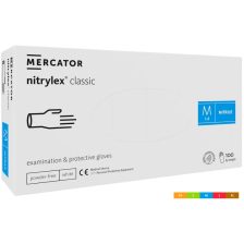   Mercator Nitrylex White púdermentes nitril vizsgálókesztyű fehér 100db