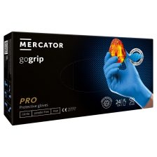   Mercator GoGrip Blue púdermentes nitril védőkesztyű kék 50db