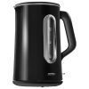 MPM duplafalú vízforraló Fekete 1,5L 2200W