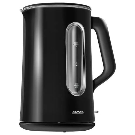 MPM duplafalú vízforraló Fekete 1,5L 2200W