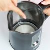 MPM duplafalú vízforraló Fekete 1,5L 2200W