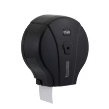  Vialli Mini zárható toalettpapír adagoló Fekete 19cm átm.