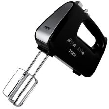   MPM 6 fokozatú kézimixer - habverő + dagasztószár Fekete 750W