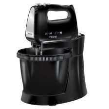 MPM 6 fokozatú tálas mixer 3L-es forgótállal Fekete 750W