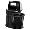 MPM 6 fokozatú tálas mixer 3L-es forgótállal Fekete 750W