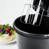 MPM 6 fokozatú tálas mixer 3L-es forgótállal Fekete 750W
