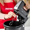 MPM 6 fokozatú tálas mixer 3L-es forgótállal Fekete 750W