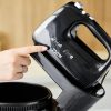 MPM 6 fokozatú tálas mixer 3L-es forgótállal Fekete 750W