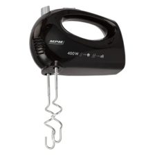   MPM 6 fokozatú kézimixer - habverő + dagasztószár Fekete 400W