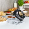 MPM 6 fokozatú kézimixer - habverő + dagasztószár Fekete 400W